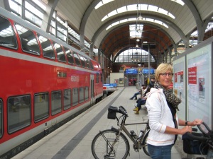 station Kiel; de trein naar Hamburg